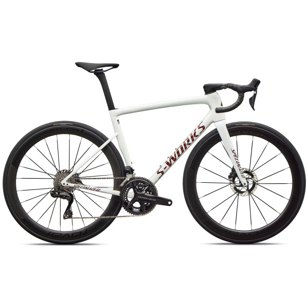 S-Works Tarmac SL8 maanteeratas | Shimano Dura-Ace Di2 | Gloss Metallic White Silver - Pearl