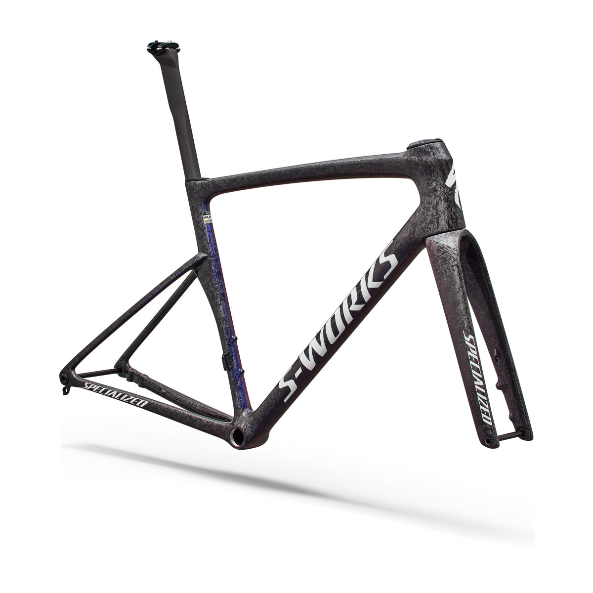 S-Works Tarmac SL9 raamikomplekt | Gloss Carbon - Red To Blue Pearl - White