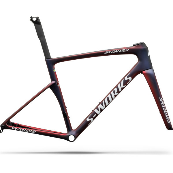 S-Works Tarmac SL9 raamikomplekt | FDJ United - SUEZ | Gloss Red Tint - Blue Tint - Red Pearl