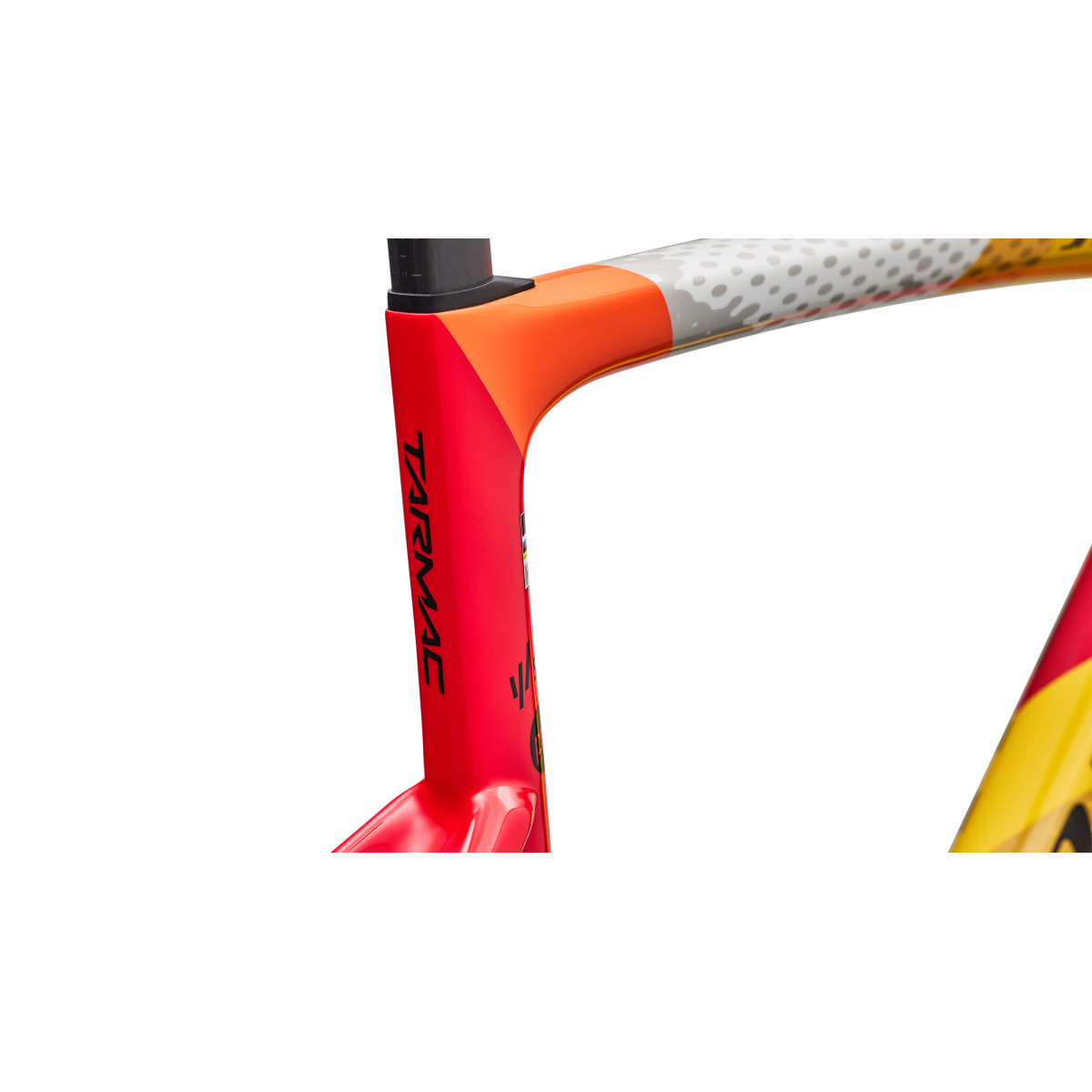 S-Works Tarmac SL9 raamikomplekt | SD Worx - Protime | Gloss Vivid Red - Yellow - Dolomite Metallic