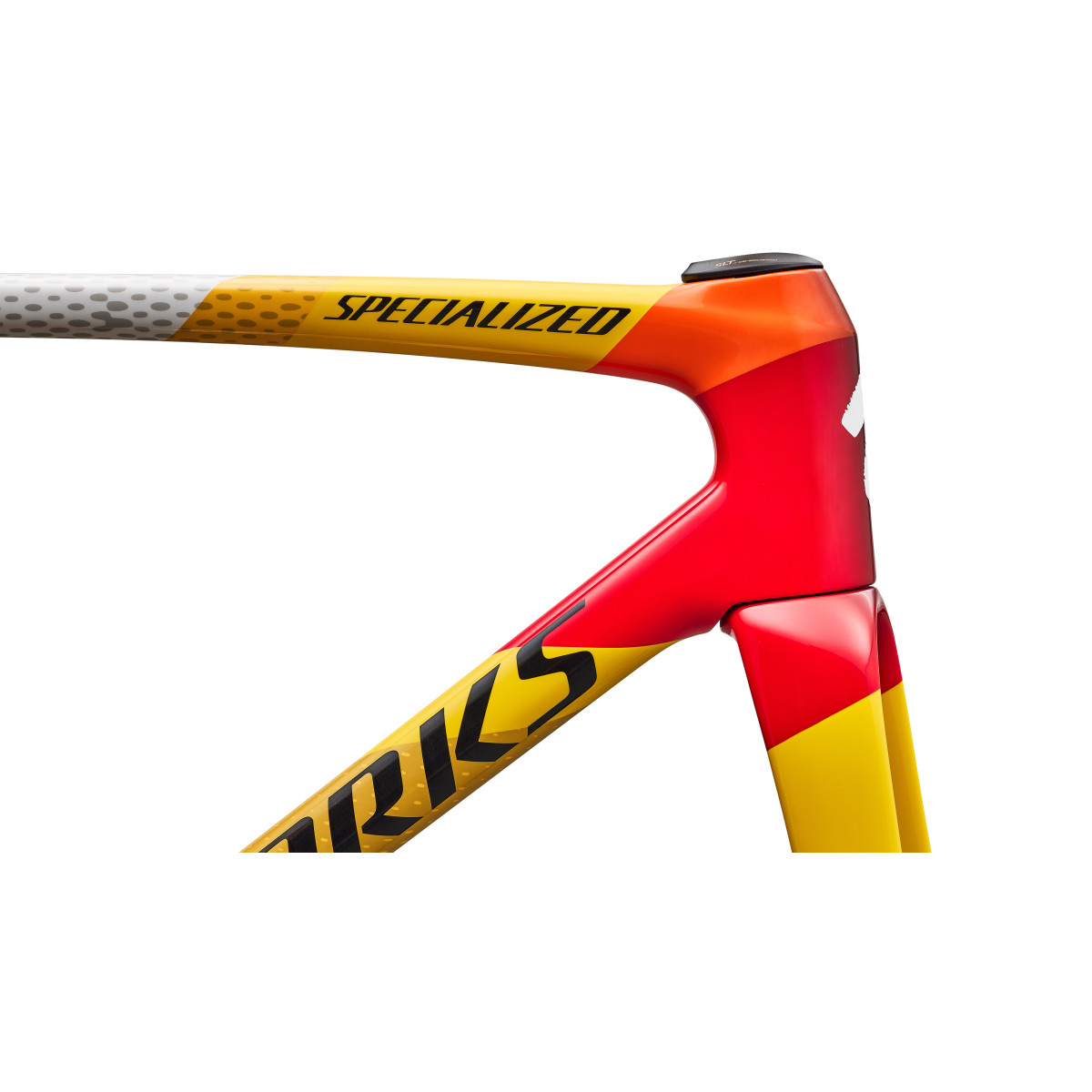 S-Works Tarmac SL9 raamikomplekt | SD Worx - Protime | Gloss Vivid Red - Yellow - Dolomite Metallic