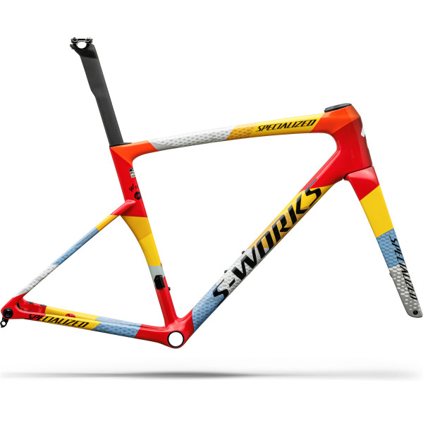 S-Works Tarmac SL9 raamikomplekt | SD Worx - Protime | Gloss Vivid Red - Yellow - Dolomite Metallic