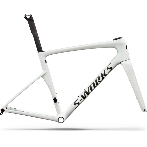 S-Works Tarmac SL9 raamikomplekt | Gloss White Silver Metallic - Obsidian Metallic