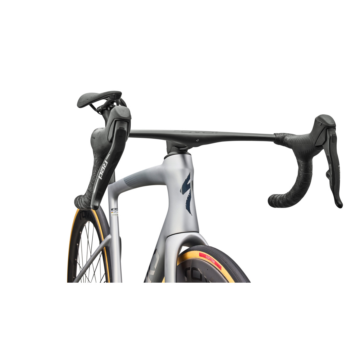 S-Works Tarmac SL9 maanteeratas | SRAM Red AXS | Satin Silver Dust - Gloss Chrome