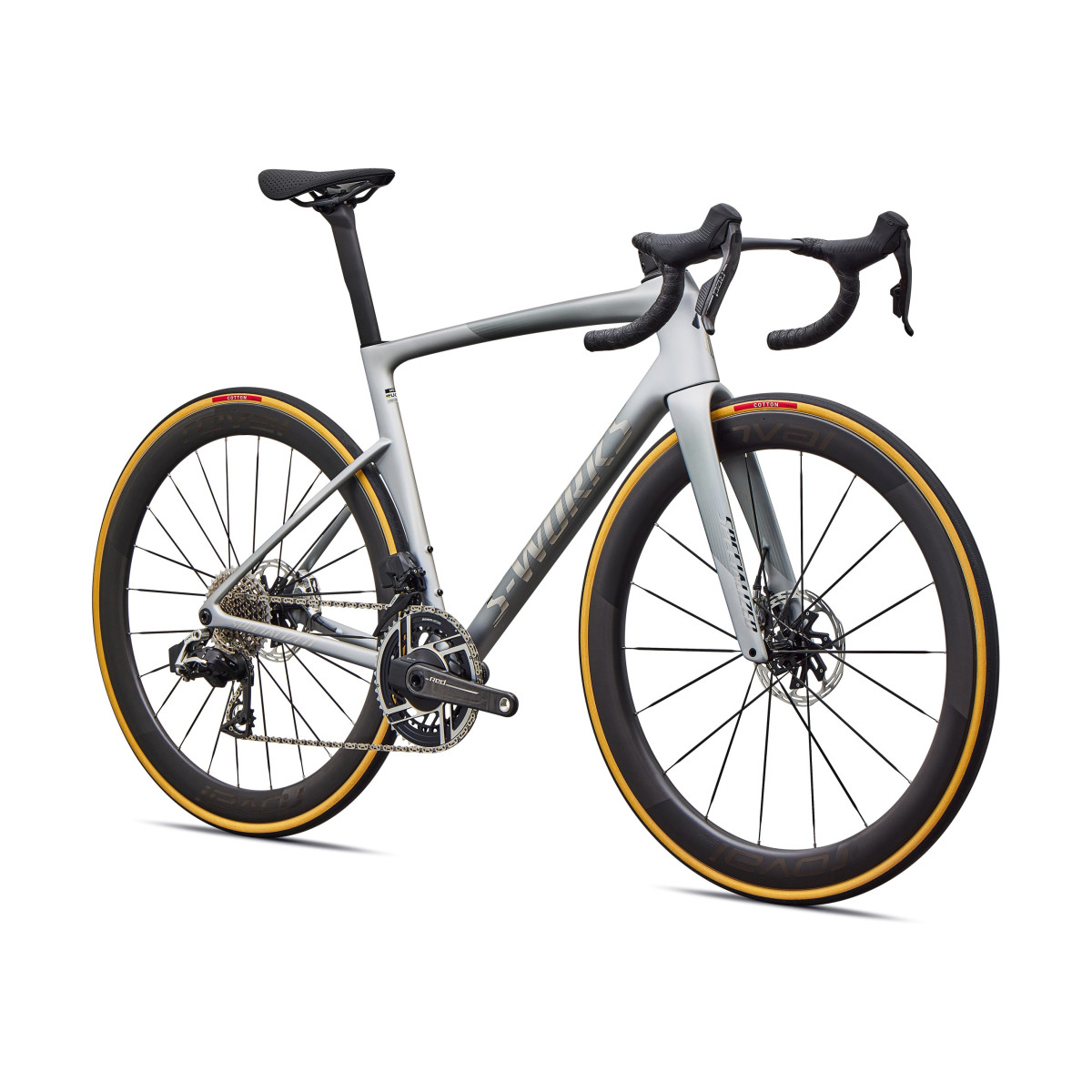 S-Works Tarmac SL9 maanteeratas | SRAM Red AXS | Satin Silver Dust - Gloss Chrome