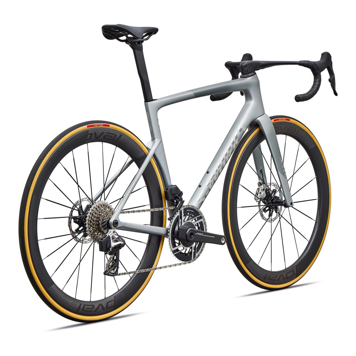 S-Works Tarmac SL9 maanteeratas | SRAM Red AXS | Satin Silver Dust - Gloss Chrome