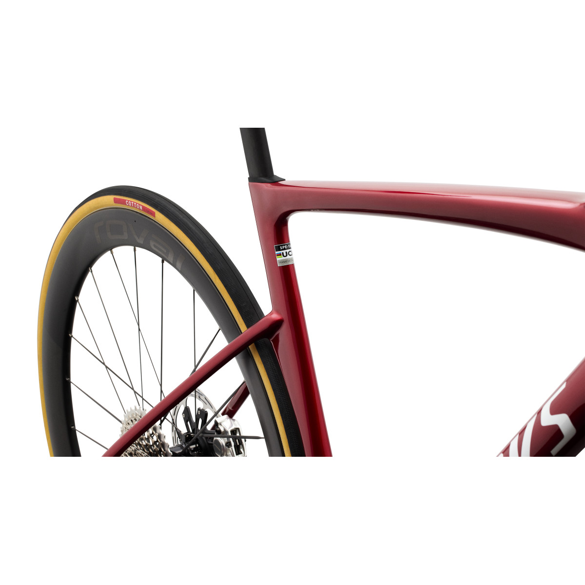 S-Works Tarmac SL9 maanteeratas | SRAM Red AXS | Gloss Ruby Metallic - White Silver Metallic