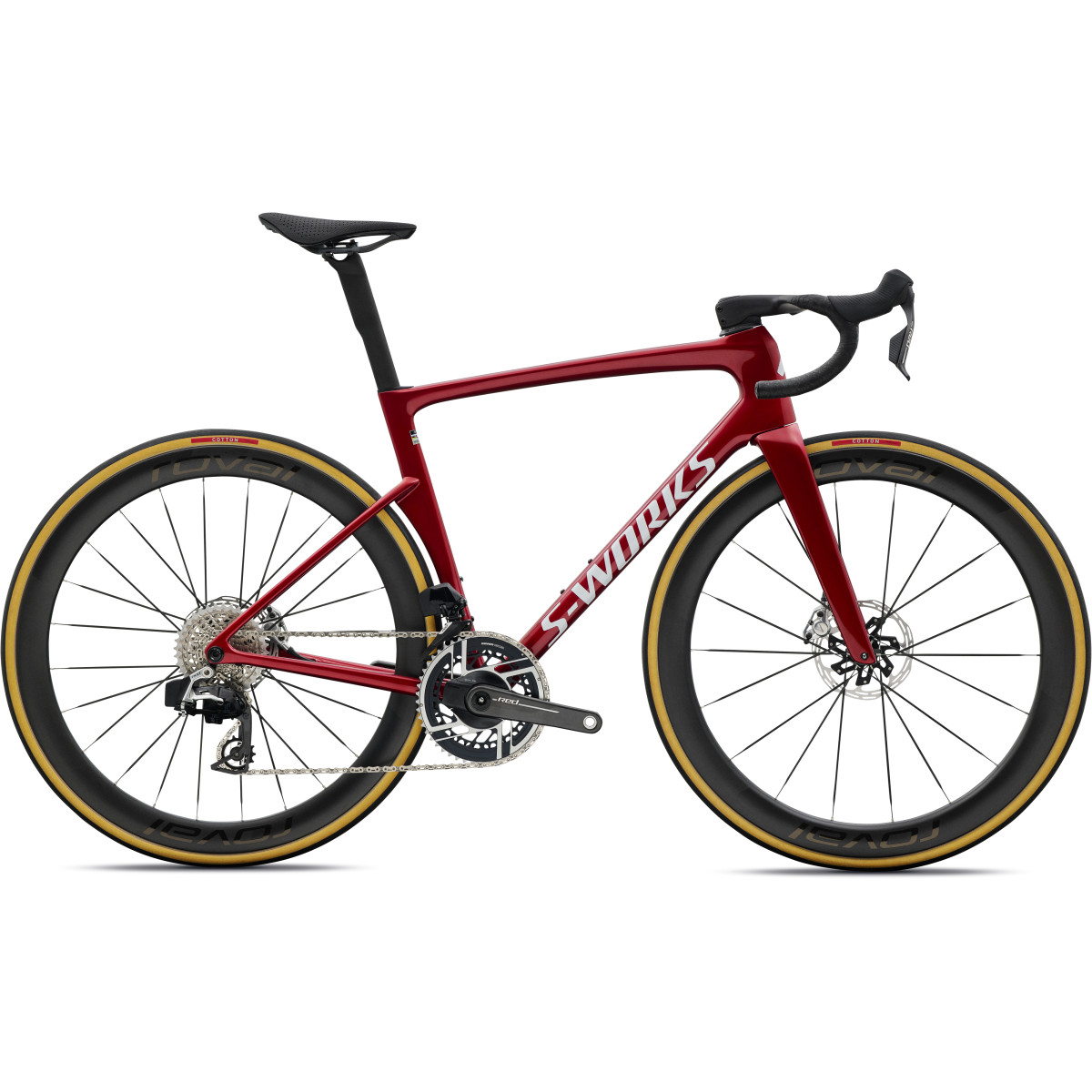 S-Works Tarmac SL9 maanteeratas | SRAM Red AXS | Gloss Ruby Metallic - White Silver Metallic
