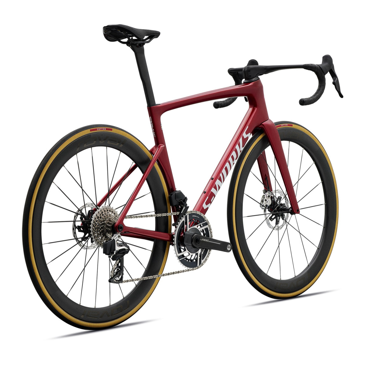 S-Works Tarmac SL9 maanteeratas | SRAM Red AXS | Gloss Ruby Metallic - White Silver Metallic