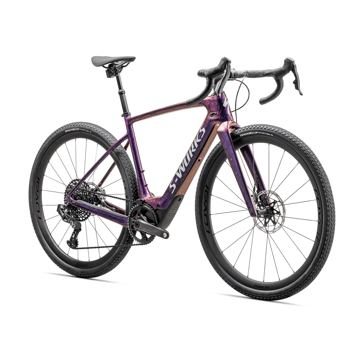 S-Works Turbo Creo 2 elektriskais velosipēds | Gloss Carbon - Red To Blue Pearl Strata