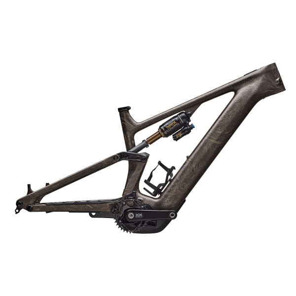 S-Works Turbo Levo 4 raam | Satin Taupe - Gunmetal Strata - Metallic Obsidian