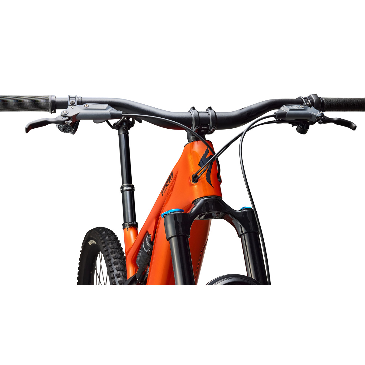Specialized Turbo Levo 4 Comp elektrijalgratas | Gloss Orange Tint Over Silver Dust - Dark Navy