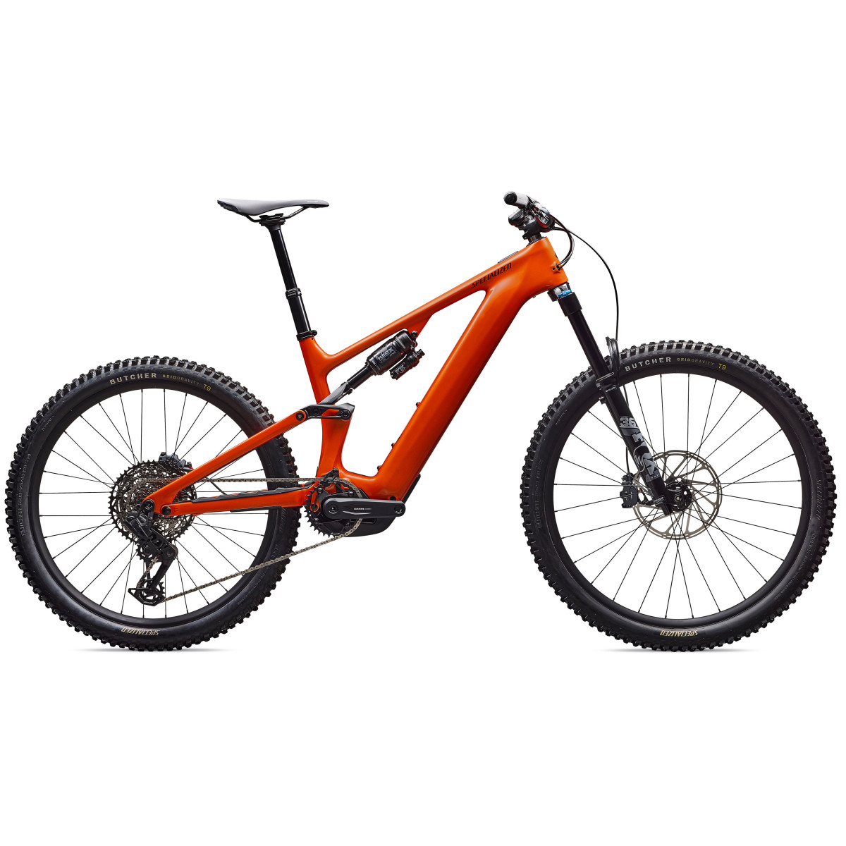 Specialized Turbo Levo 4 Comp elektrijalgratas | Gloss Orange Tint Over Silver Dust - Dark Navy