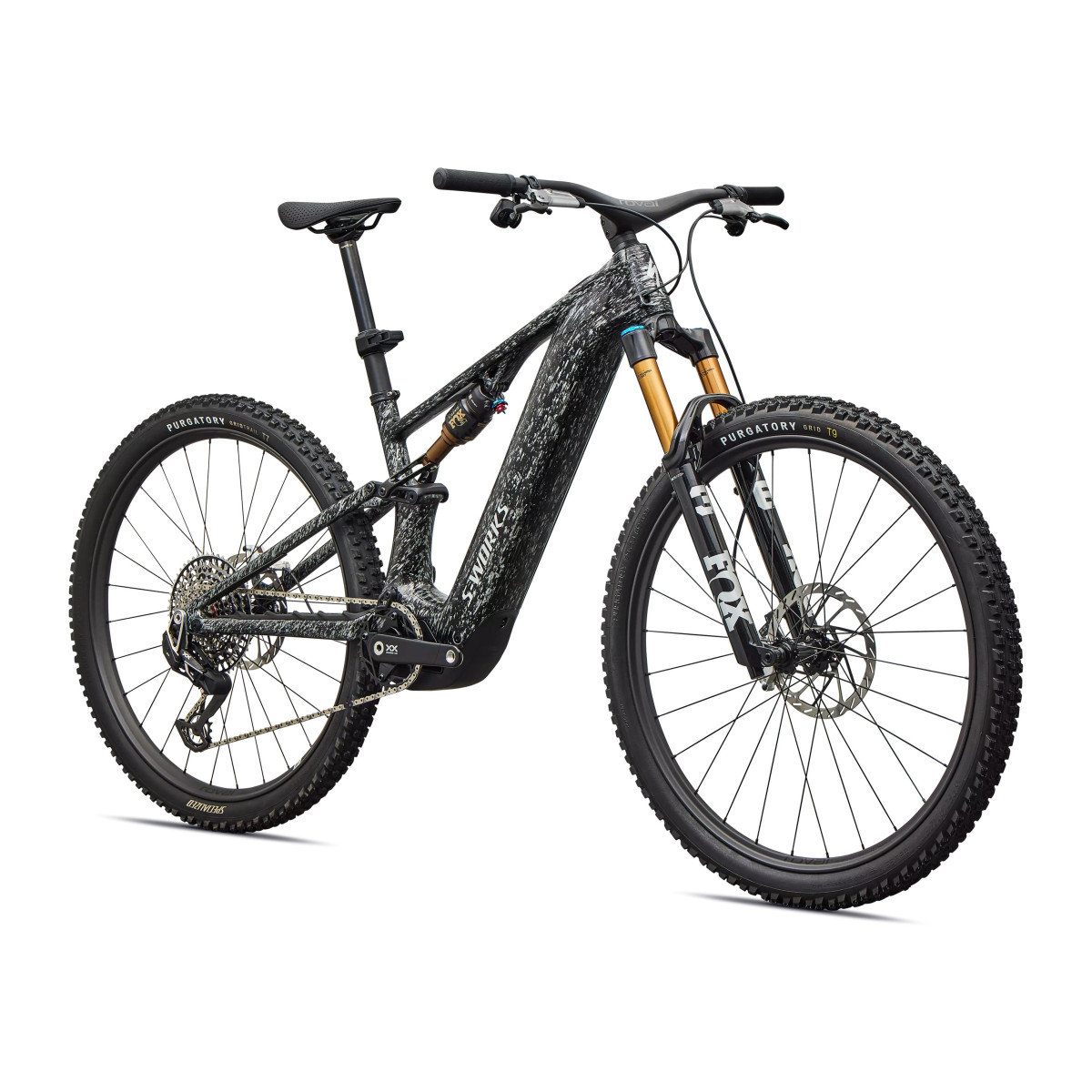 S-Works Turbo Levo R elektrijalgratas | Gloss Shadow Silver Blended Speckle