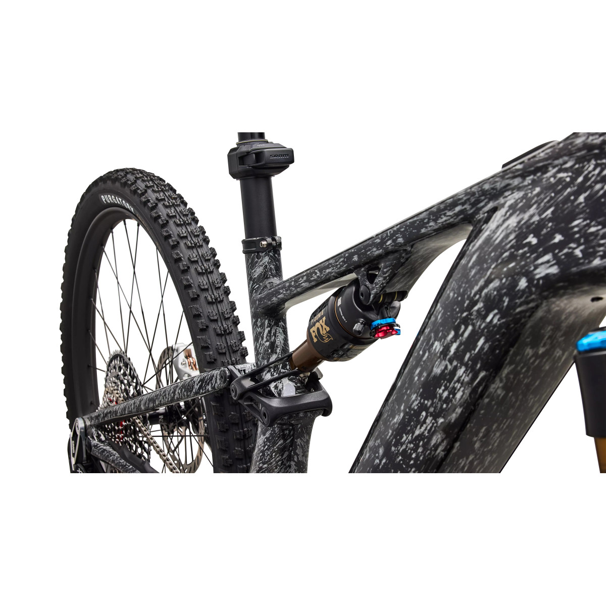 S-Works Turbo Levo R elektrijalgratas | Gloss Shadow Silver Blended Speckle