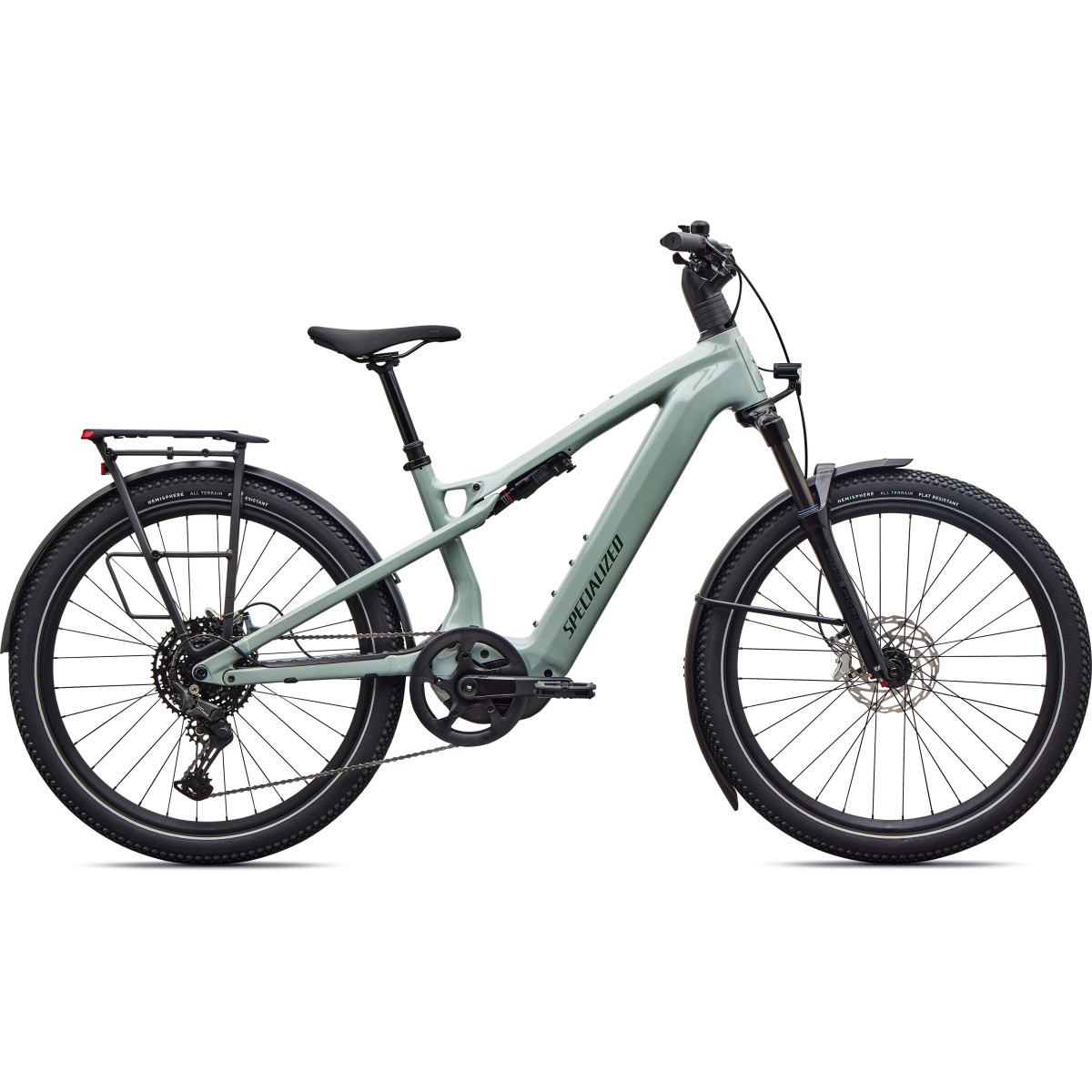 Specialized Turbo Vado 3 X 4.0 elektrijalgratas | Gloss Agave Grey - Oak Green Metallic