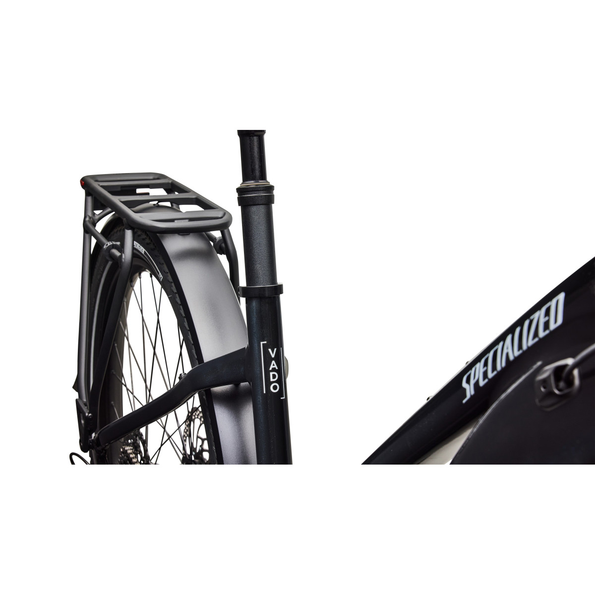 Specialized Turbo Vado 4.0 Step-Through elektriskais velosipēds | Gloss Castblack - Satin Silver