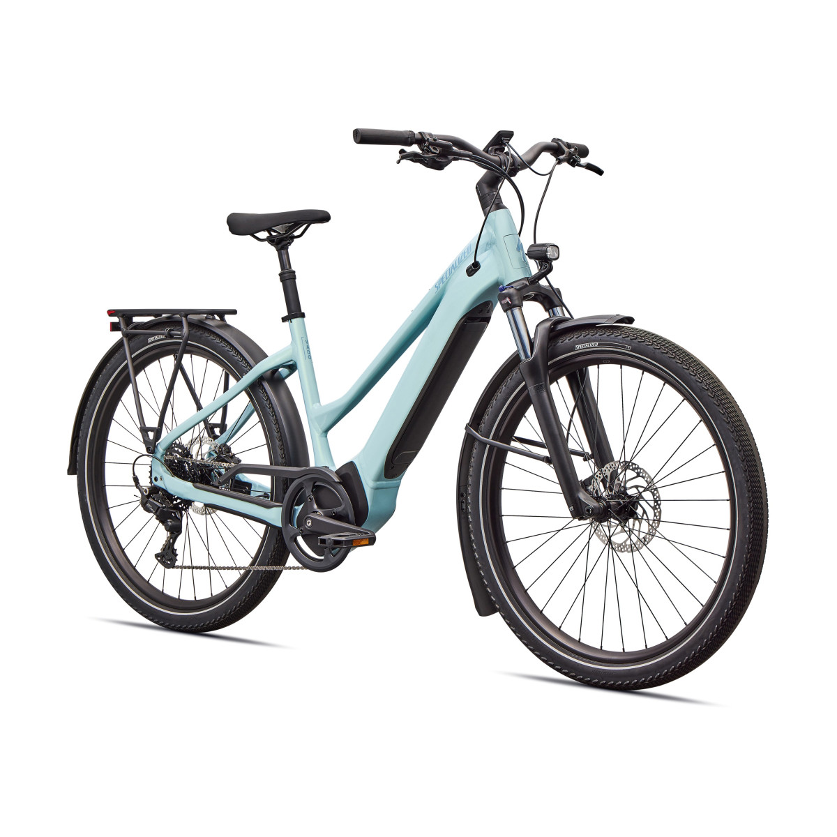 Specialized Turbo Vado 4.0 Step-Through elektriskais velosipēds | Gloss Seafoam - Lapis Pearl