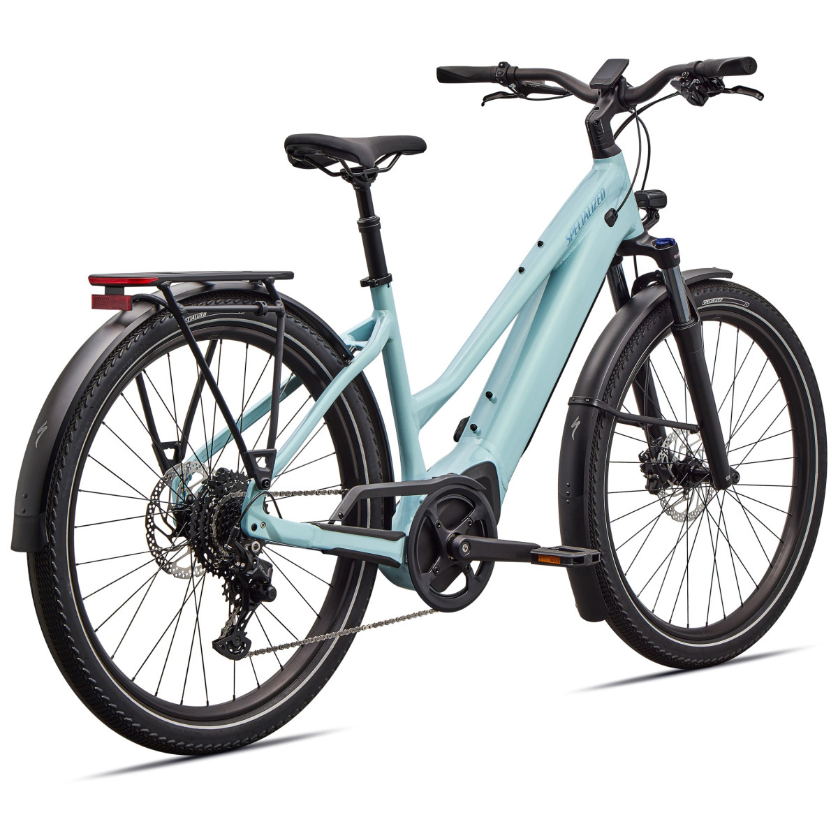 Specialized Turbo Vado 4.0 Step-Through elektriskais velosipēds | Gloss Seafoam - Lapis Pearl