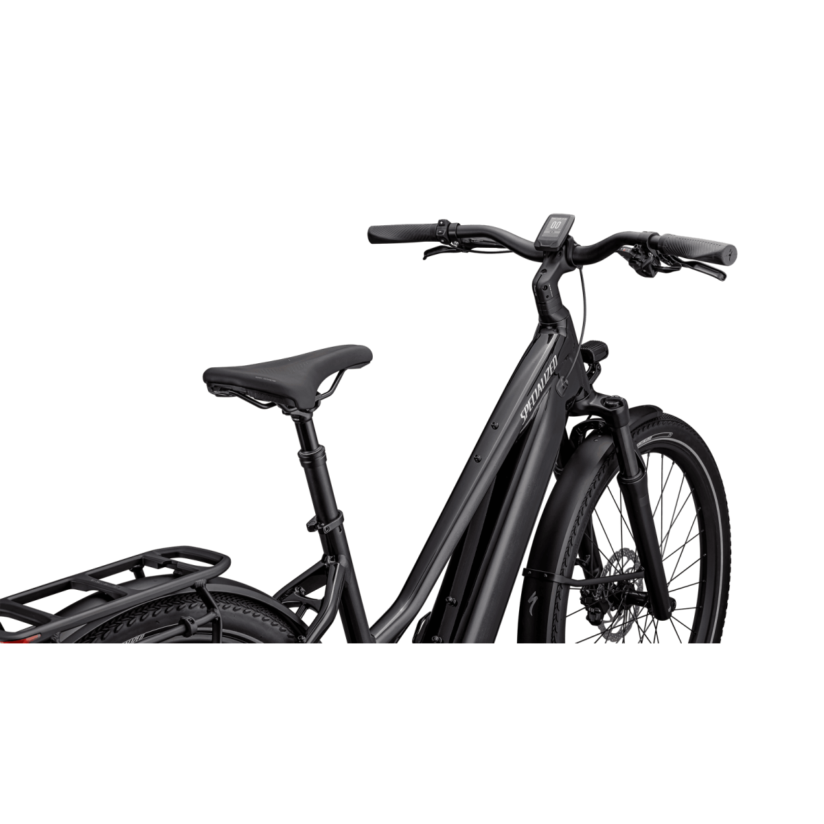 Specialized Turbo Vado 4.0 Step-Through E-Bike | Gloss Castblack - Satin Silver Reflective