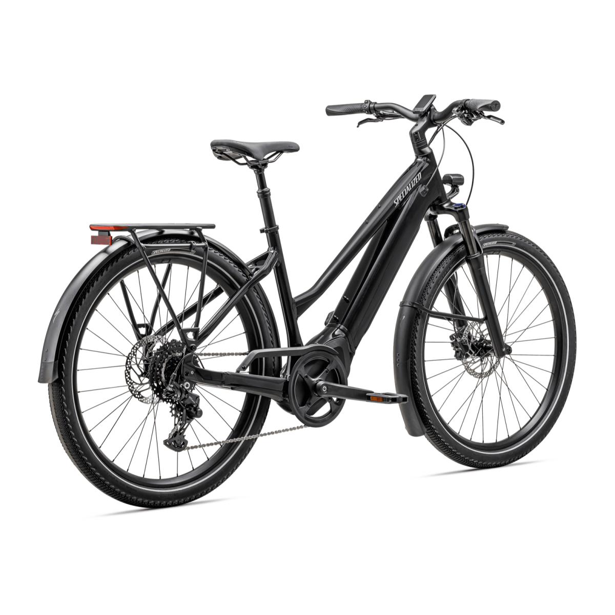 Specialized Turbo Vado 4.0 Step-Through E-Bike | Gloss Castblack - Satin Silver Reflective
