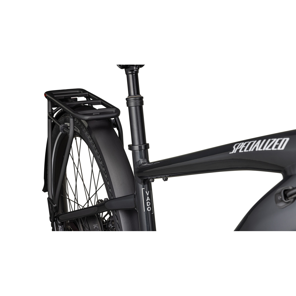 Specialized Turbo Vado 4.0 IGH elektriskais velosipēds | Gloss Castblack - Satin Silver Reflective