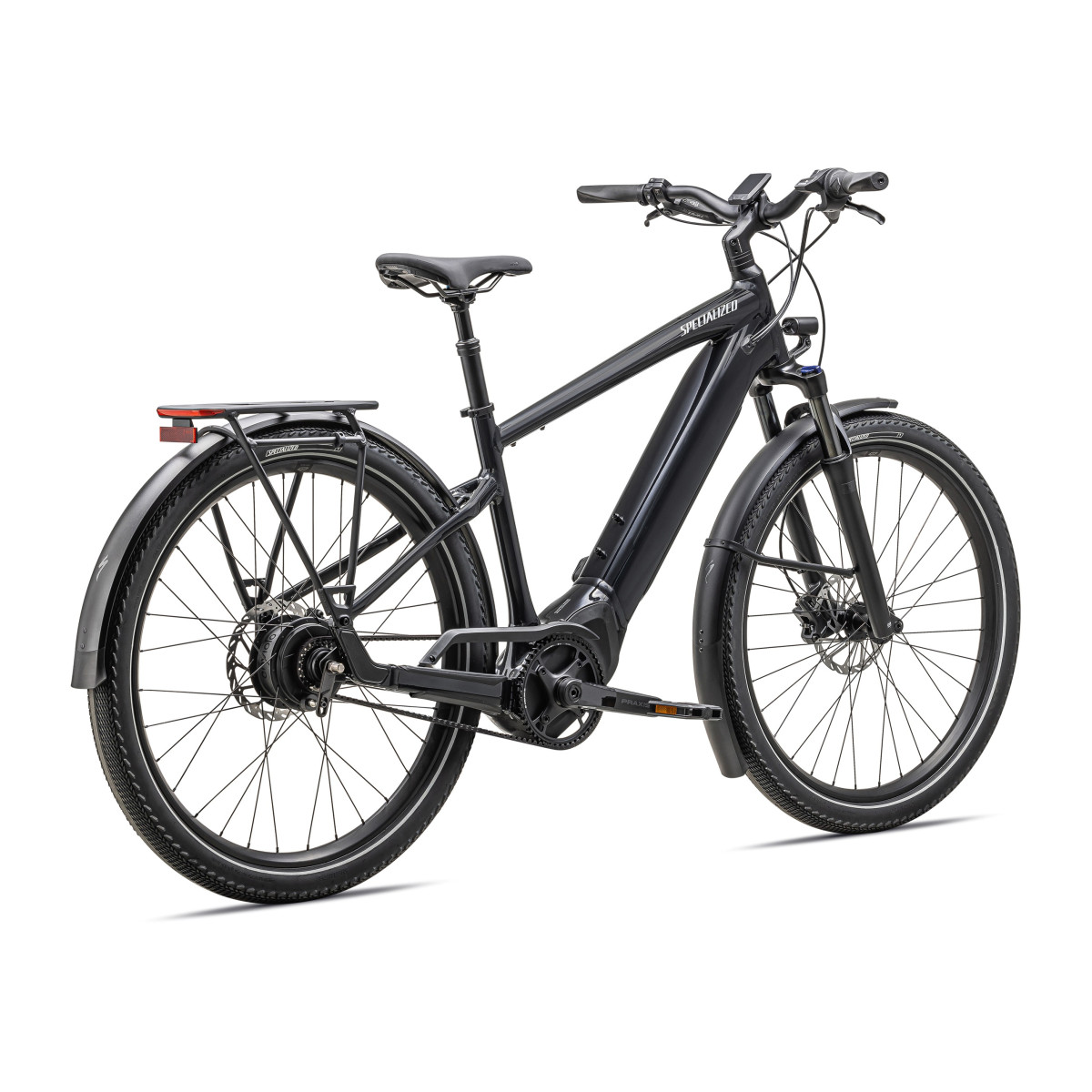 Specialized Turbo Vado 4.0 IGH elektriskais velosipēds | Gloss Castblack - Satin Silver Reflective