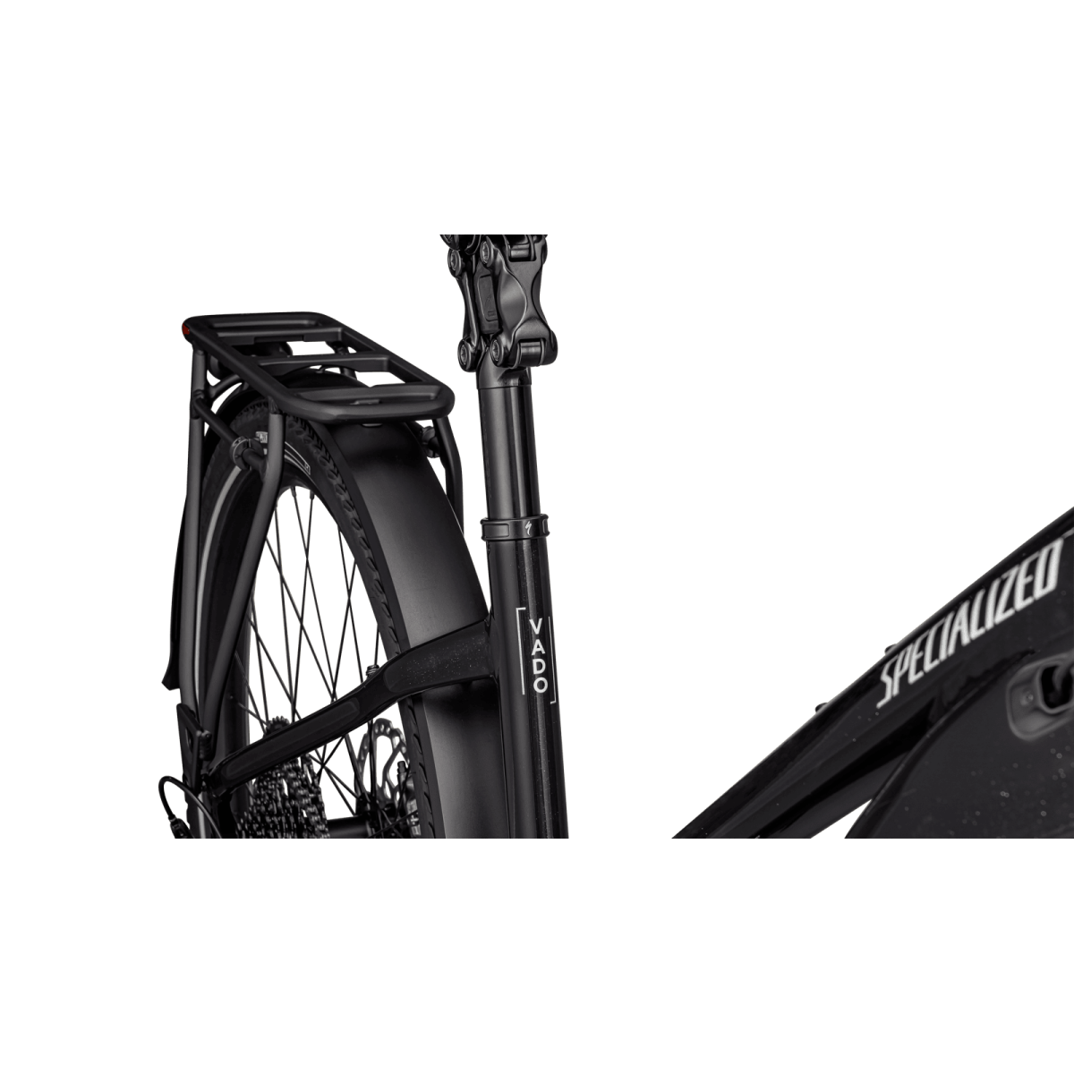 Specialized Turbo Vado 5.0 Step-Through elektriskais velosipēds | Castblack - Satin Silver Reflective