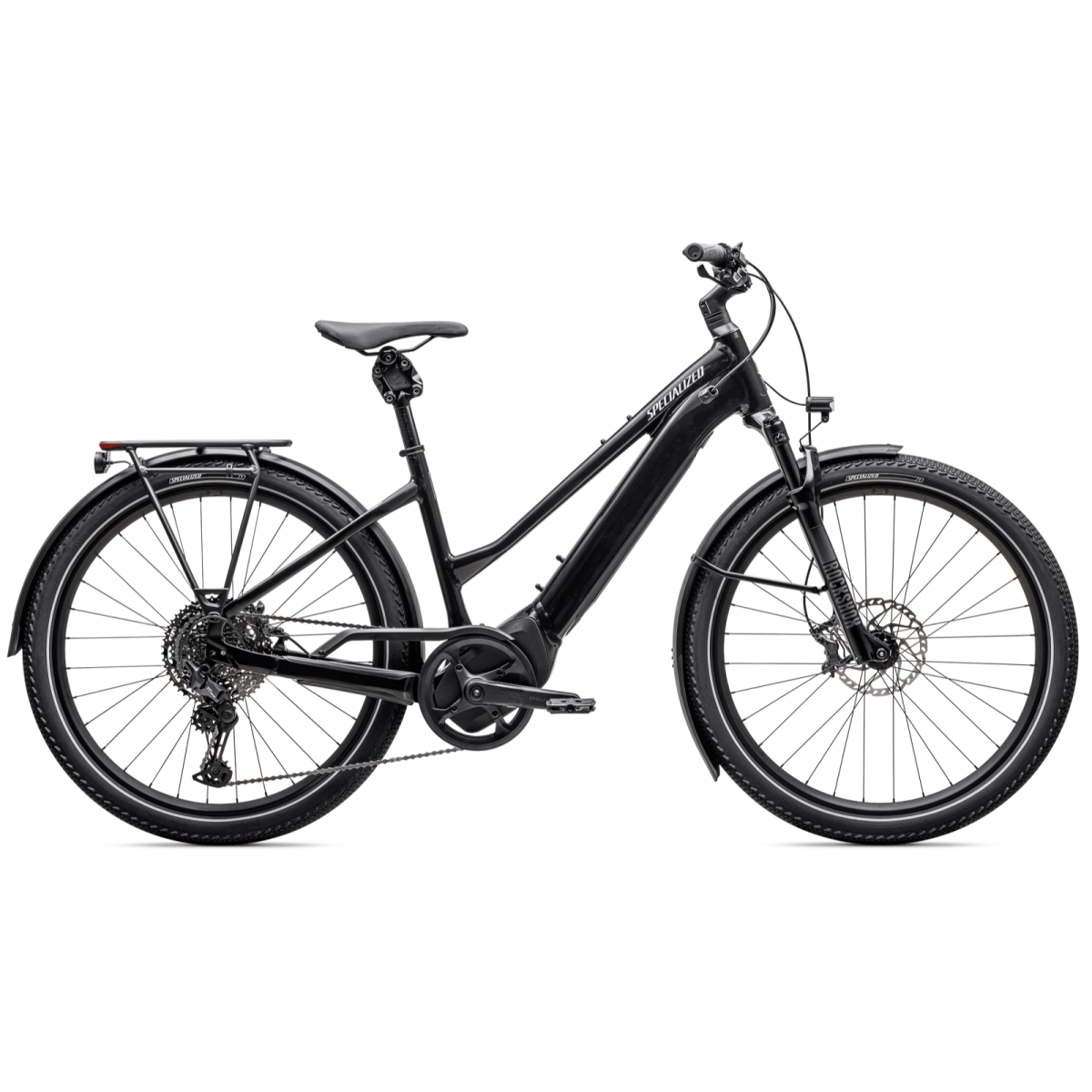 Specialized Turbo Vado 5.0 Step-Through elektriskais velosipēds | Castblack - Satin Silver Reflective
