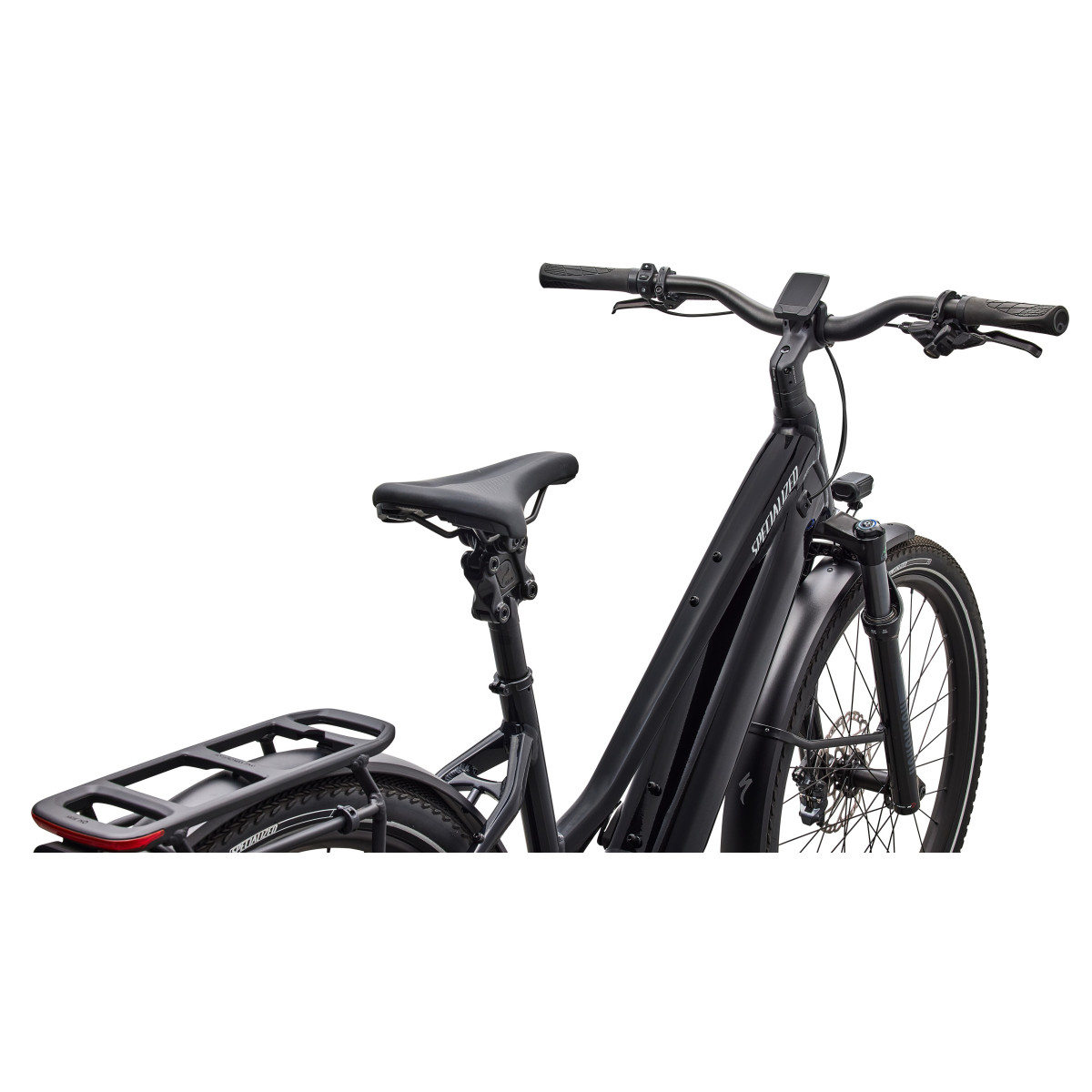 Specialized Turbo Vado 5.0 Step-Through elektriratas | Gloss Castblack - Satin Silver Reflective