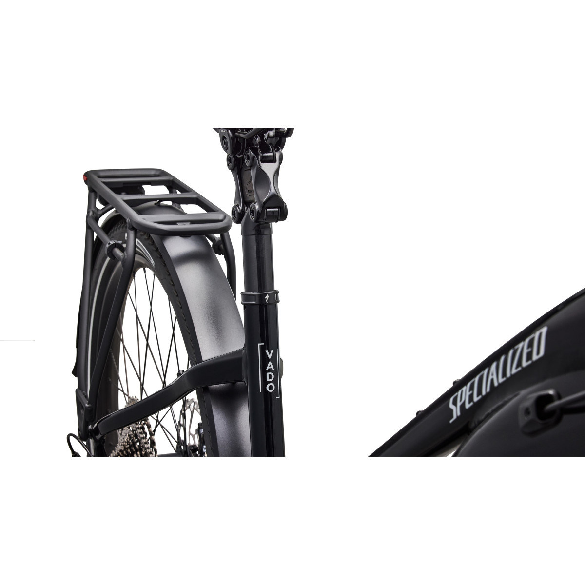Specialized Turbo Vado 5.0 Step-Through elektriratas | Gloss Castblack - Satin Silver Reflective