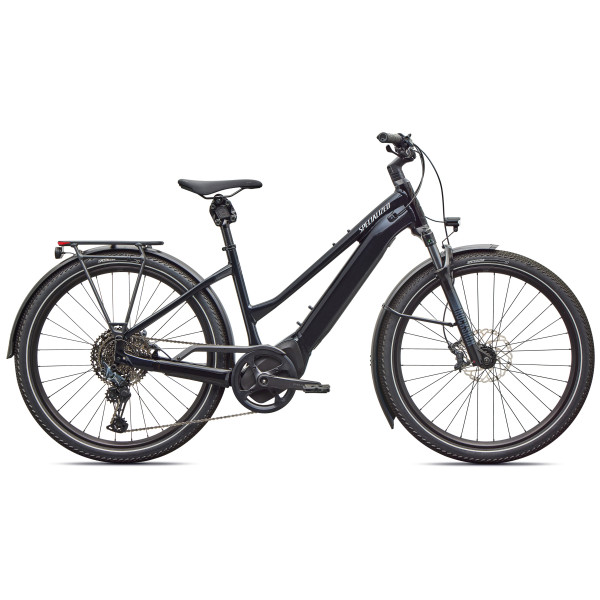 Specialized Turbo Vado 5.0 Step-Through elektriratas | Gloss Castblack - Satin Silver Reflective