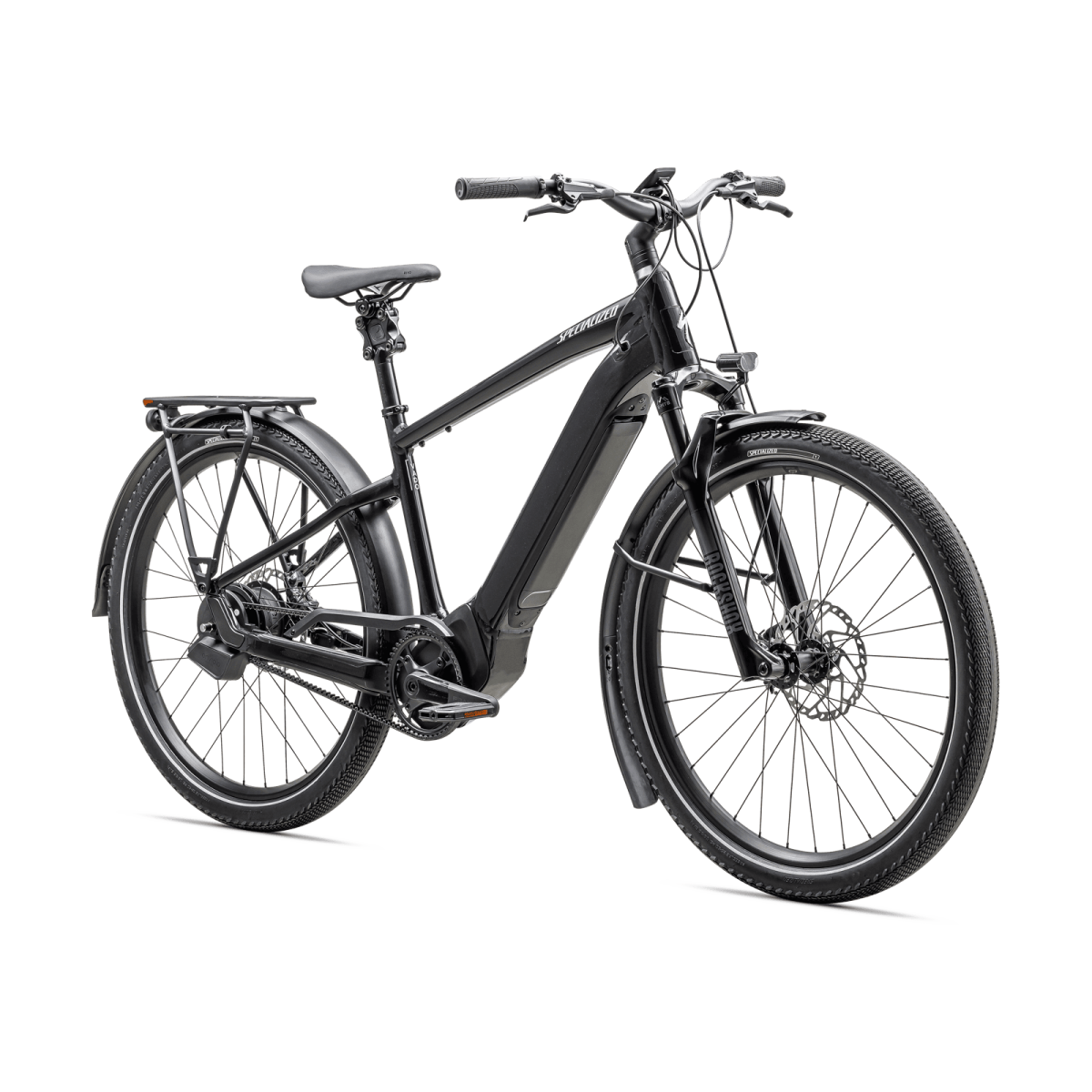Specialized Turbo Vado 5.0 IGH elektriskais velosipēds | Castblack - Satin Silver Reflective