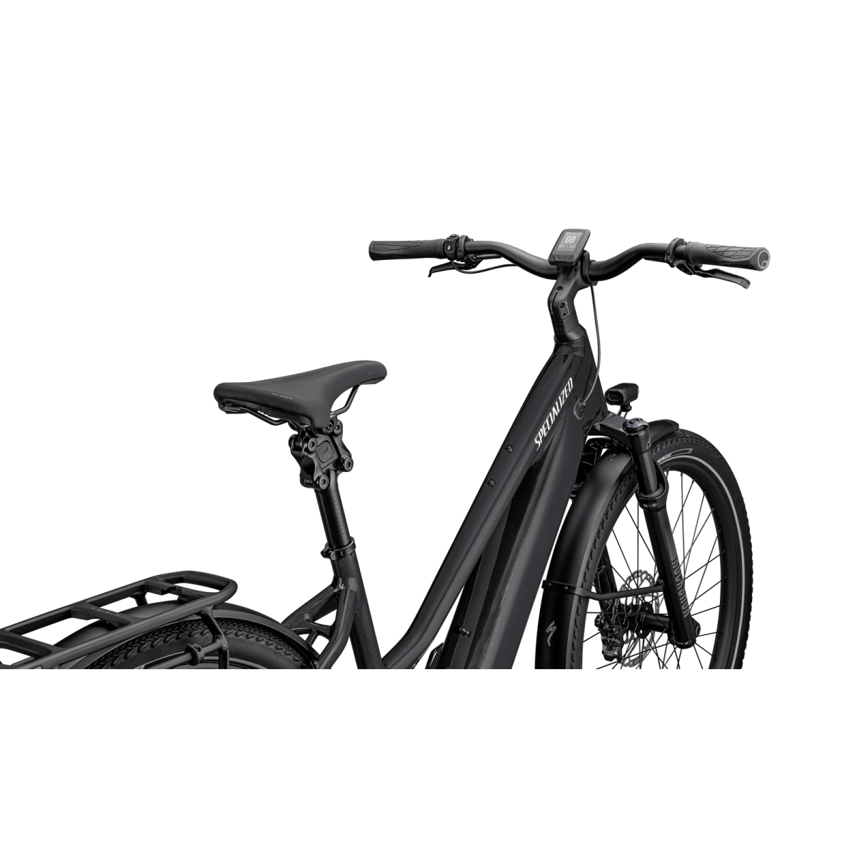 Specialized Turbo Vado 5.0 IGH Step-Through E-Bike | Castblack - Satin Silver Reflective
