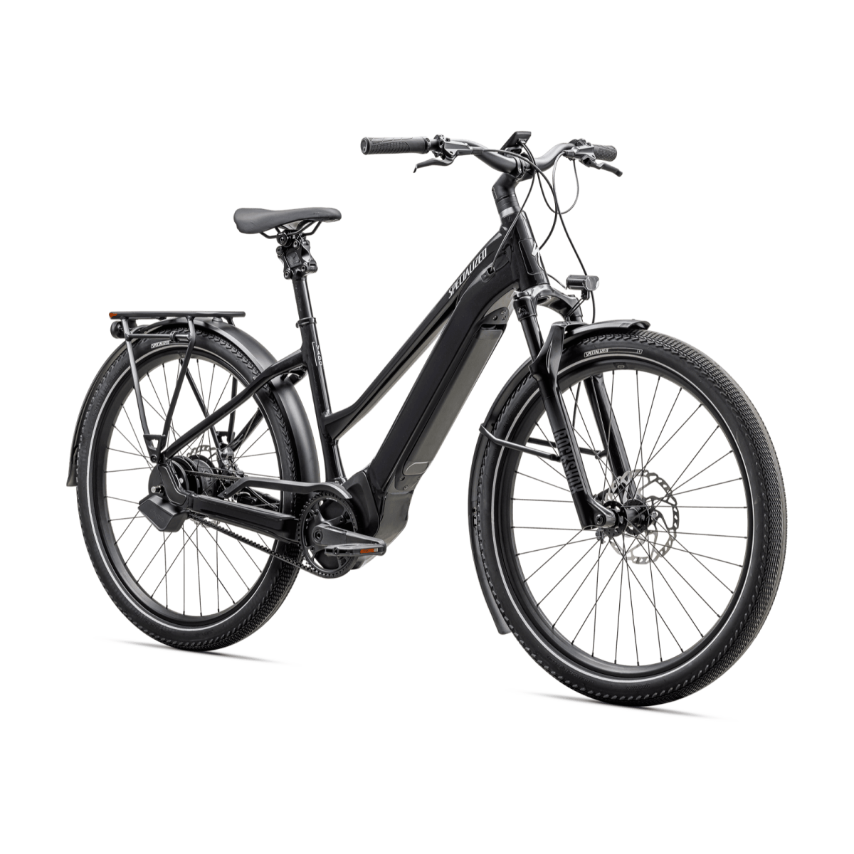Specialized Turbo Vado 5.0 IGH Step-Through E-Bike | Castblack - Satin Silver Reflective