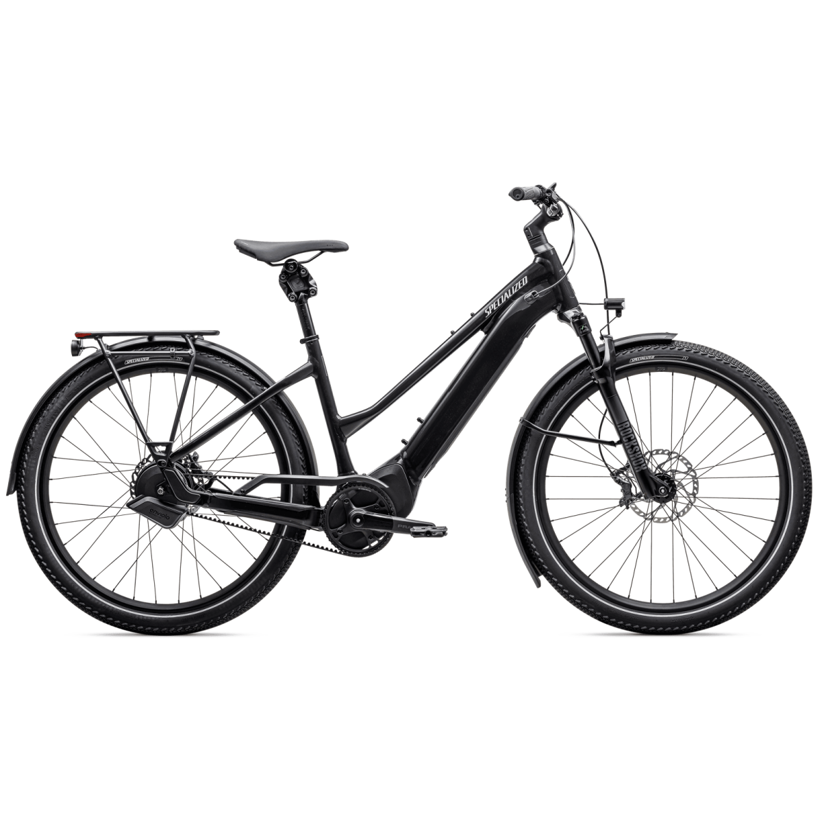 Specialized Turbo Vado 5.0 IGH Step-Through E-Bike | Castblack - Satin Silver Reflective