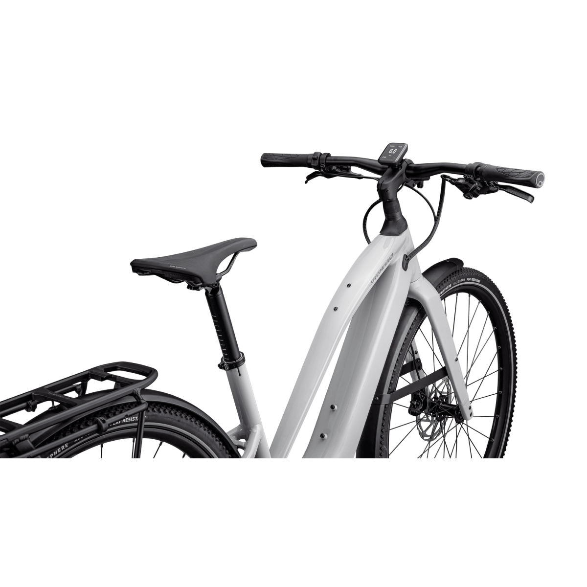 Specialized Turbo Vado SL 2 5.0 Step-Through elektrovelosipēds | Gloss Dove Gray - Cool Grey Frost
