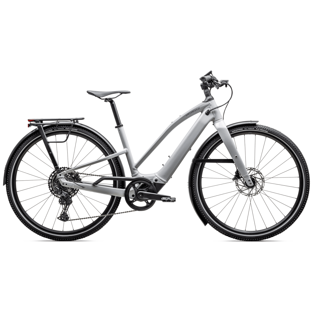 Specialized Turbo Vado SL 2 5.0 Step-Through elektrovelosipēds | Gloss Dove Gray - Cool Grey Frost