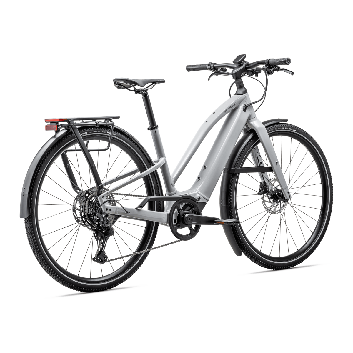 Specialized Turbo Vado SL 2 5.0 Step-Through elektrovelosipēds | Gloss Dove Gray - Cool Grey Frost