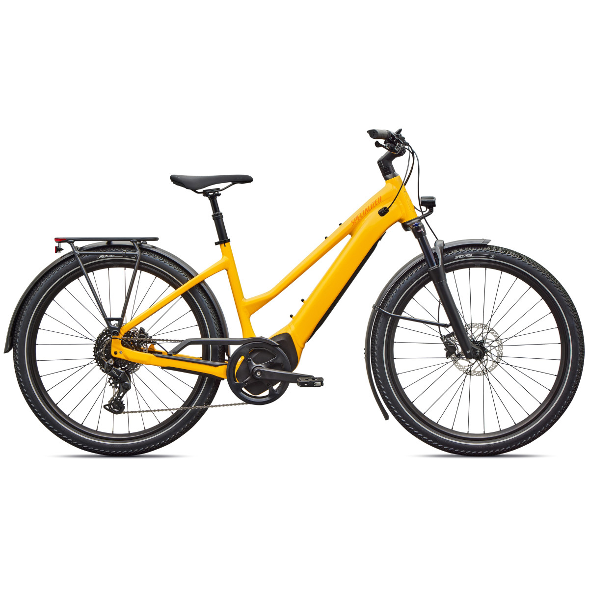 Specialized Turbo Vado 4.0 Step-Through elektriskais velosipēds | Gloss California Sunshine - Orange Zest