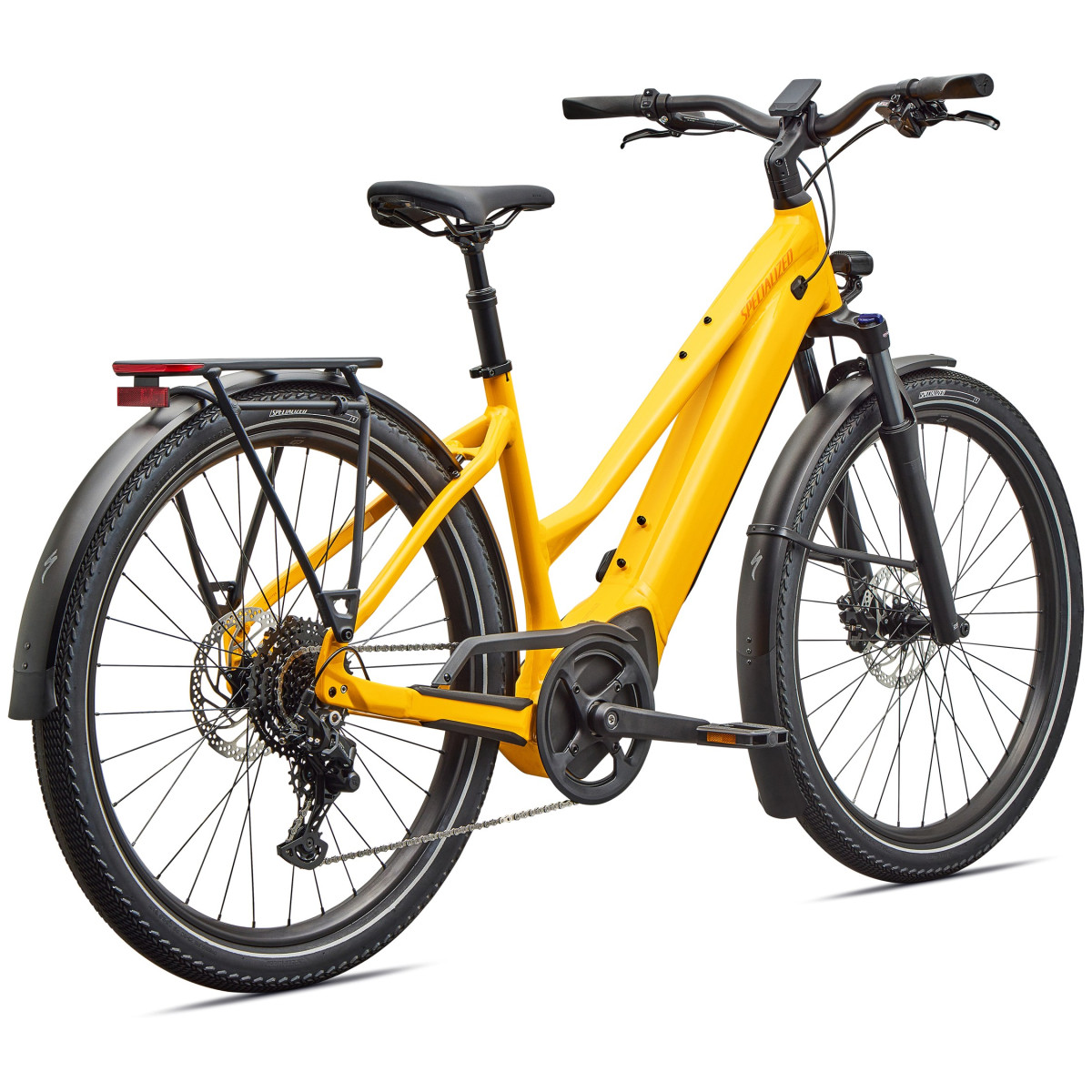 Specialized Turbo Vado 4.0 Step-Through elektriskais velosipēds | Gloss California Sunshine - Orange Zest