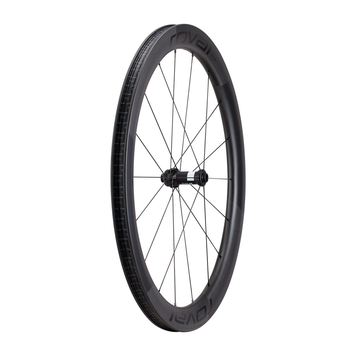 Roval Rapide CL III Carbon priekšējais ritenis | Satin Carbon - Gloss Black