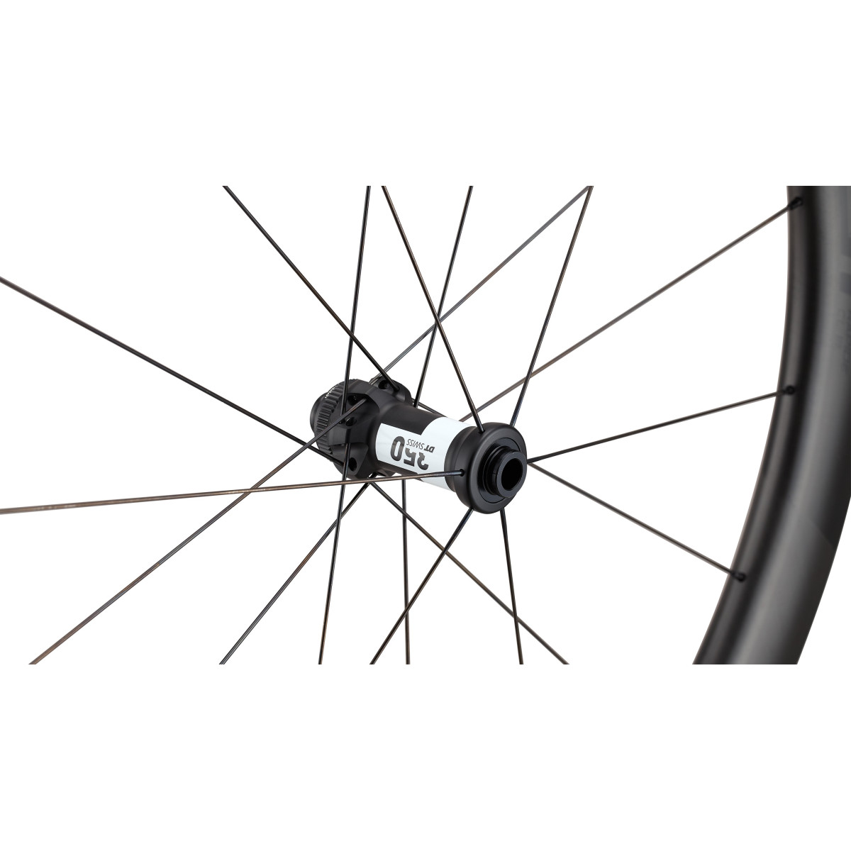 Roval Rapide CL III Carbon priekšējais ritenis | Satin Carbon - Gloss Black