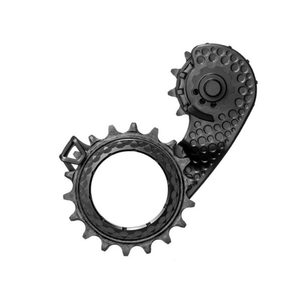 AbsoluutneBlack HOLLOWcage® Shimano 9100/8000 Carbon Ceramic Oversized tagumine käiguvahetaja Pulley Cage | Black