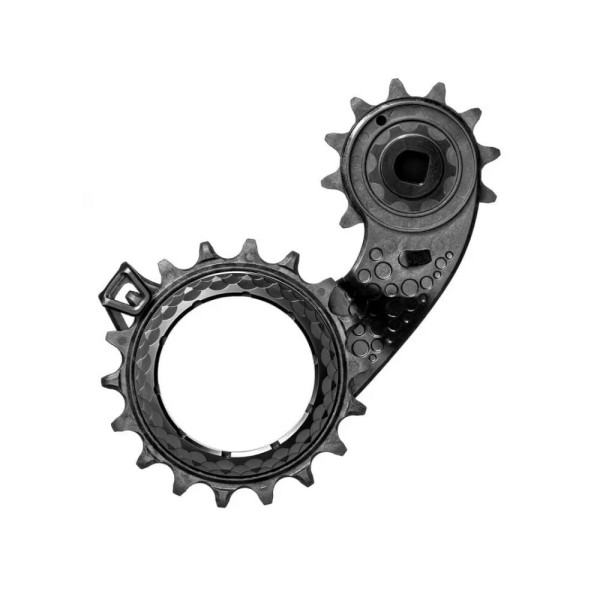 AbsoluutneBlack HOLLOWcage® SRAM eTap AXS Carbon keraamiline ülepinnaline rihmarattahoidik | Black
