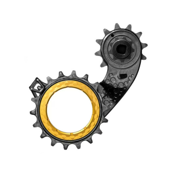 absoluutneBlack HOLLOWcage® SRAM eTap AXS Carbon keraamiline ülekaaluline rihmarattahoidik | kuldne