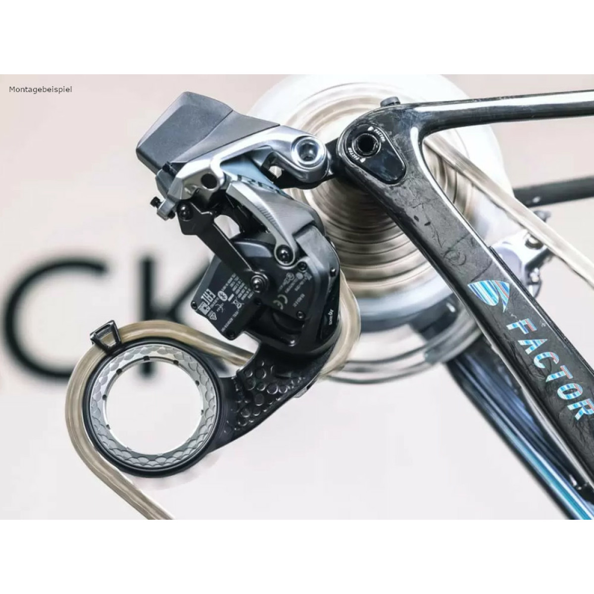 absoluteBlack HOLLOWcage® SRAM eTap AXS Carbon Ceramic Oversized Derailleur Pulley Cage | Titanium