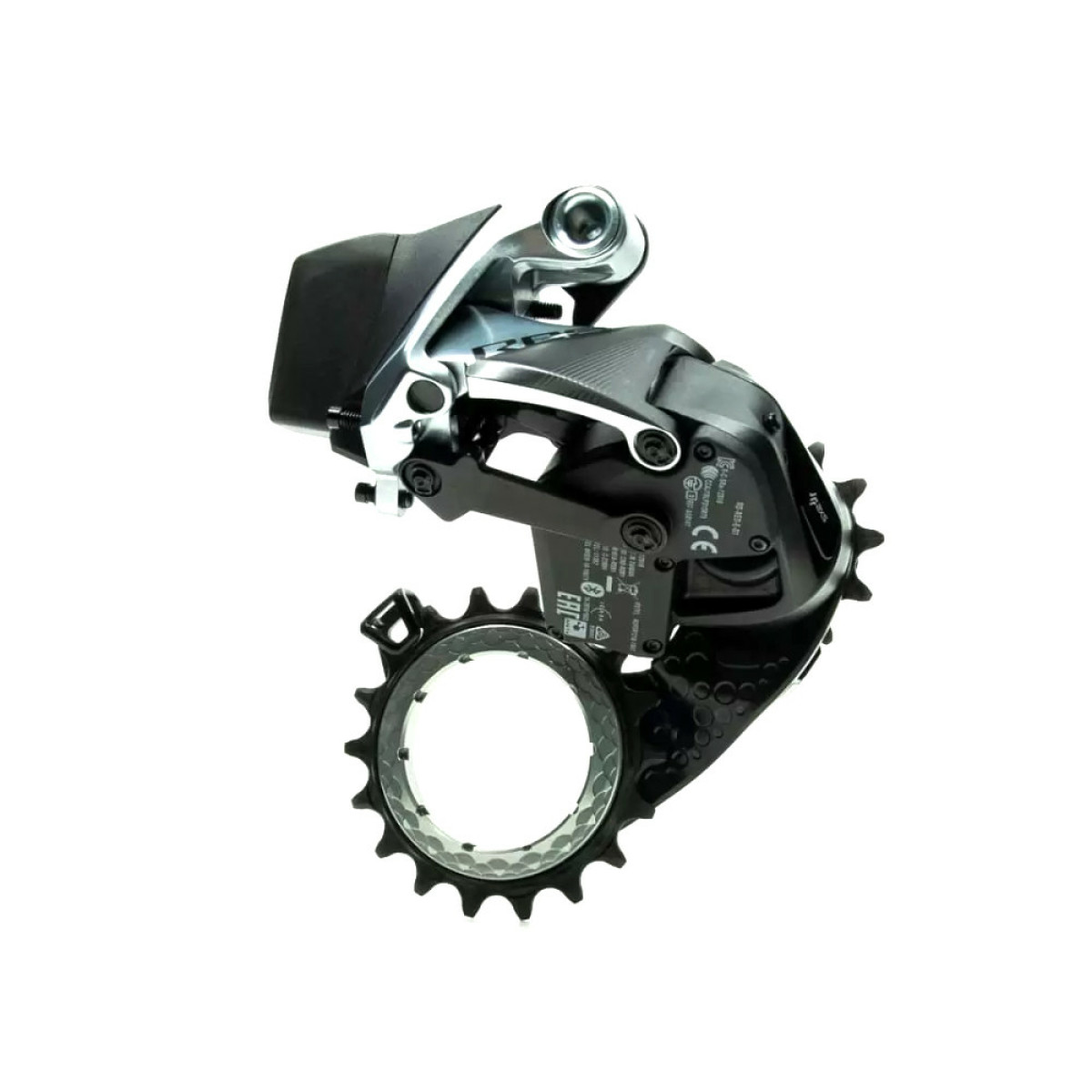 absoluteBlack HOLLOWcage® SRAM eTap AXS Carbon Ceramic Oversized Derailleur Pulley Cage | Titanium
