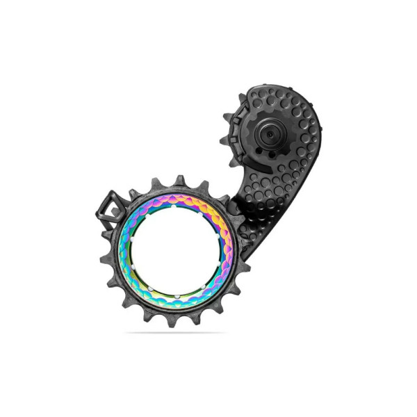 AbsoluutneBlack HOLLOWcage® Ultegra 8150 Carbon Ceramic Oversized tagumine käiguvahetaja Pulley Cage | Rainbow