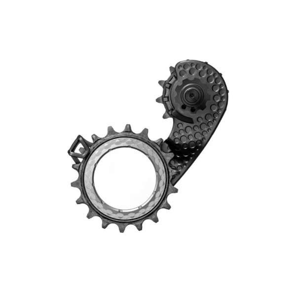 AbsoluutneBlack HOLLOWcage® Ultegra 8150 Carbon Ceramic Oversized tagumine käiguvahetaja Pulley Cage | Titanium